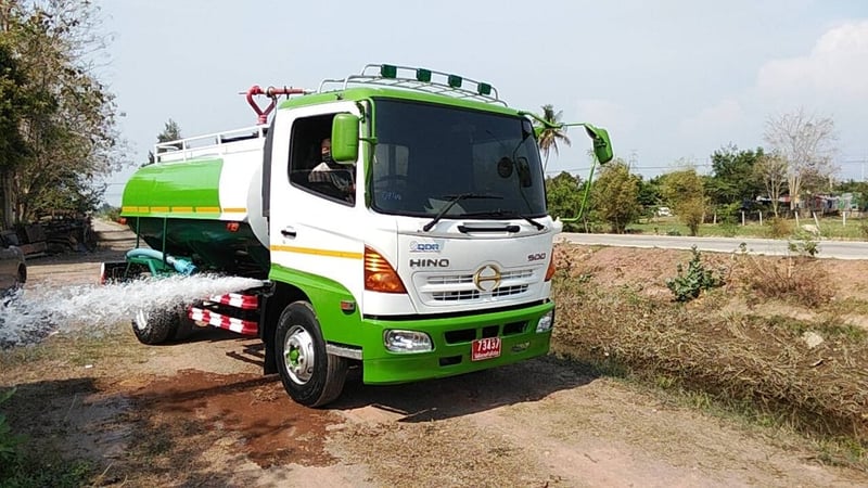 Hino6ล้อ(เมก้าFC9J)150แรง ยูโร2 ปี49 รถน้ำ 5,000 ลิตร