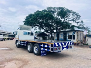 Hino 10ล้อพื้นเรียบ FL8J 212 แรง ยาว 6.50 ม ปี 57 พื้นเรียบต่อใหม่