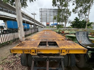 ลูกพ่วงพื้นเรียบ 3เพลาปี 57, 59 ยาว 7.45 ม. กว้าง 2.5 ม. 