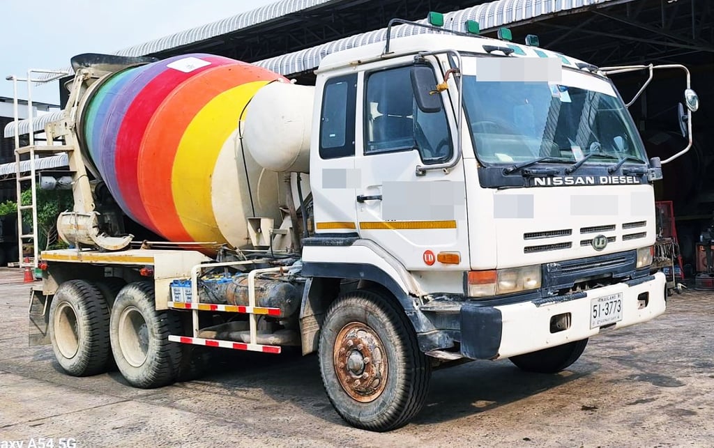 #881 NISSAN TD10N 275แรงม้า รถบรรทุก รถโม่ผสมปูน ปี2012 #881 NISSAN TD10N 275แรงม้า รถบรรทุก รถโม่ผสมปูน ปี2012