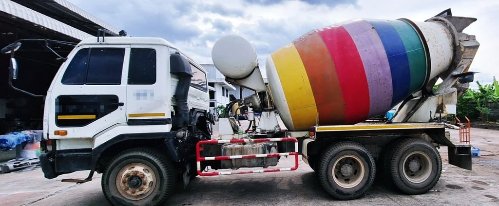 #883 NISSAN CD45V 275แรงม้า รถบรรทุก รถโม่ผสมปูน ปี1992 #883 NISSAN CD45V 275แรงม้า รถบรรทุก รถโม่ผสมปูน ปี1992