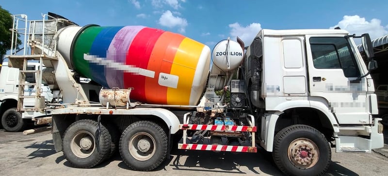 #824 SINOTRUK ST ZZ1257N3247C รถโม่ผสมปูน ปี2014