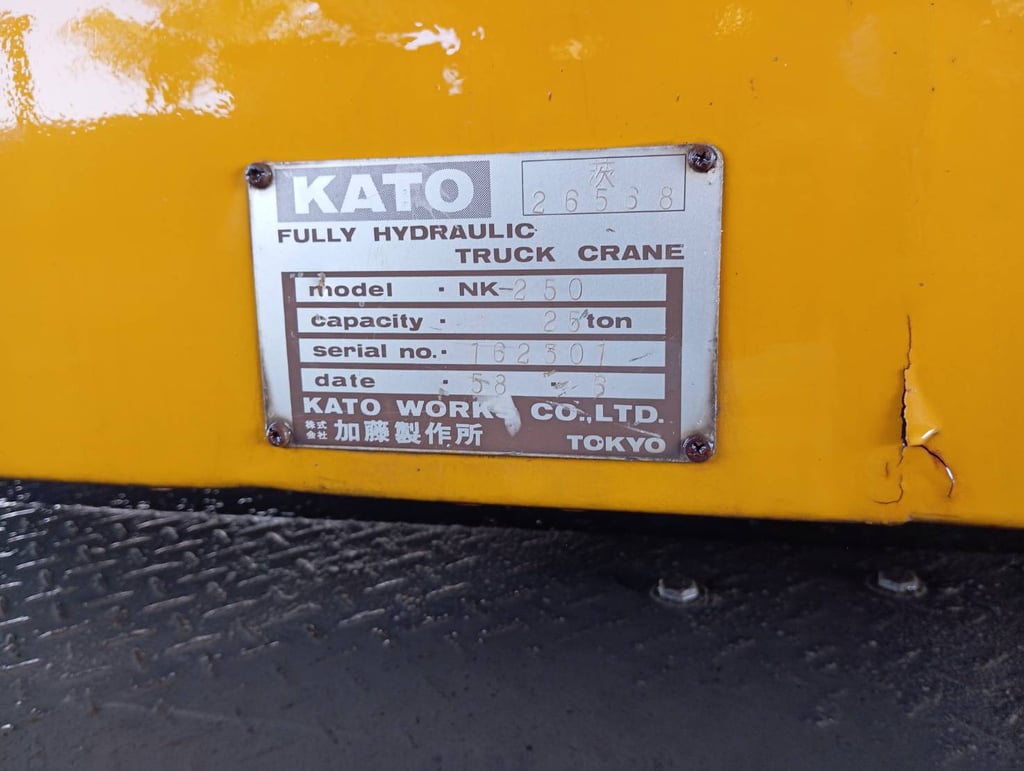 รถเครน KATO-WORK-S NK-250 1994 รถเครน KATO-WORK-S NK-250 1994