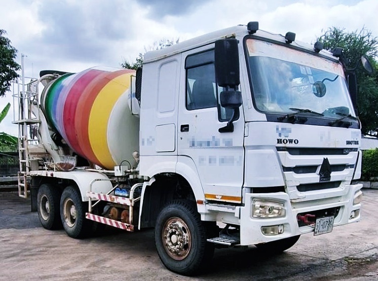 #827 SINOTRUK ZZ1257N3247C 340แรงม้า รถบรรทุก รถโม่ผสมปูน ปี2014
