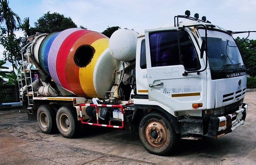 #883 NISSAN CD45V 275แรงม้า รถบรรทุก รถโม่ผสมปูน ปี1992 #883 NISSAN CD45V 275แรงม้า รถบรรทุก รถโม่ผสมปูน ปี1992