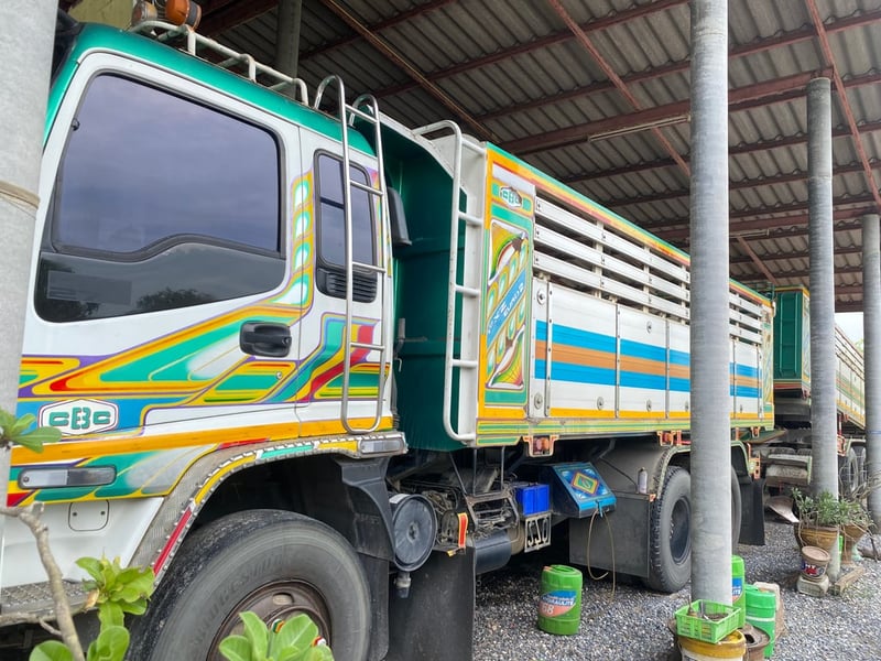 ISUZU FXZ 240แรงม้า รถบรรทุก 10ล้อ พ่วงแม่ลูก รถพร้อมใช้งาน 