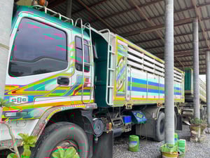 ISUZU FXZ 240แรงม้า รถบรรทุก 10ล้อ พ่วงแม่ลูก รถพร้อมใช้งาน 