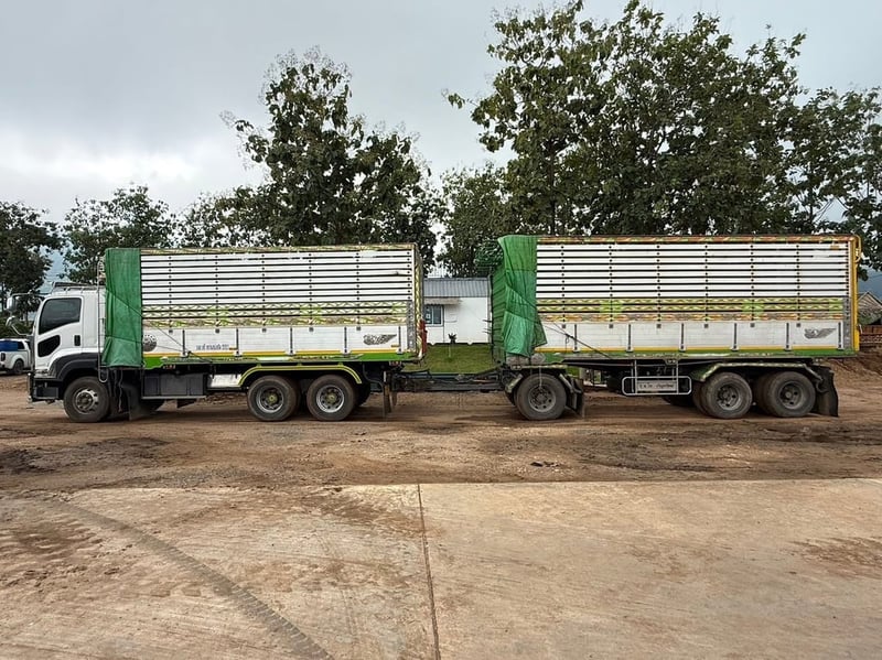 ISUZU FXZ 360แรงม้า รถบรรทุก 10ล้อ พ่วงแม่ลูก ปี2023