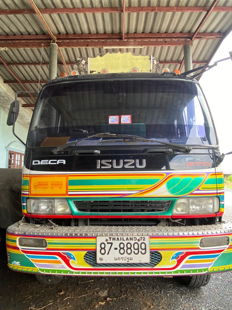 ISUZU FXZ 240แรงม้า รถบรรทุก 10ล้อ พ่วงแม่ลูก รถพร้อมใช้งาน 
