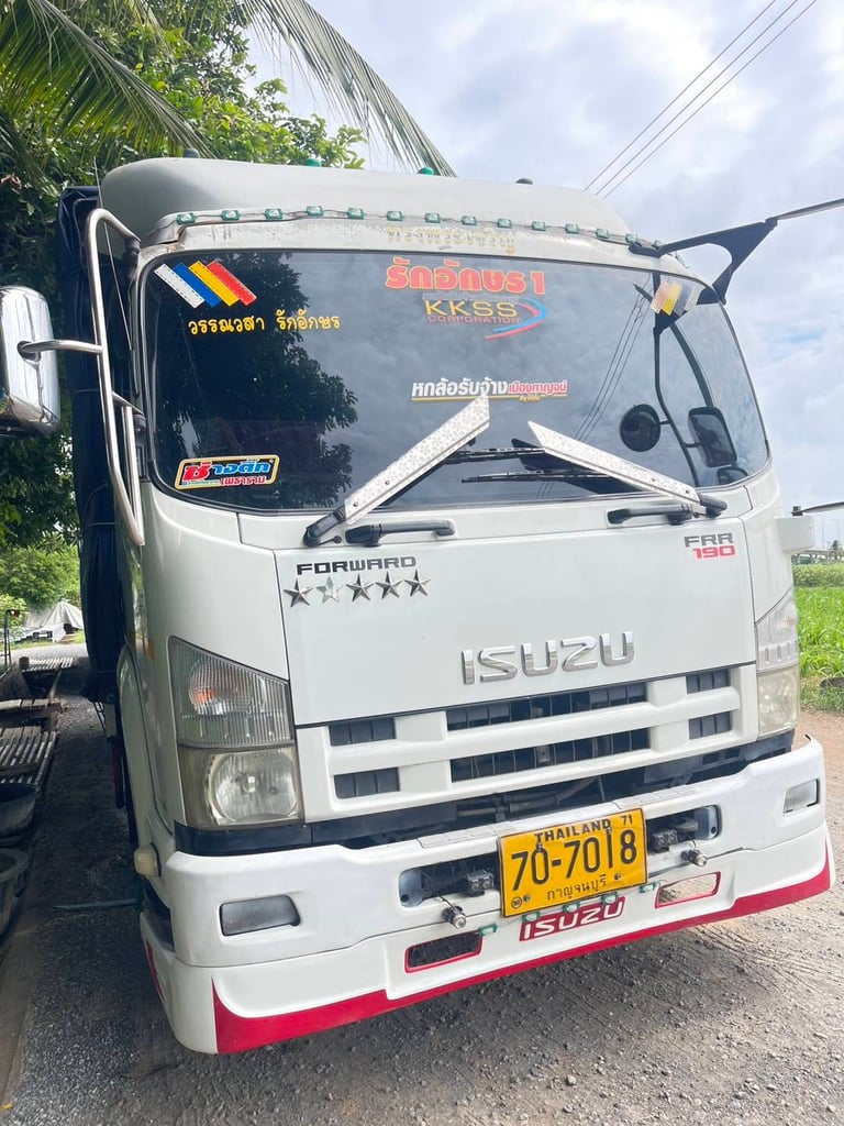 ISUZU FRR 190แรงม้า รถบรรทุก 6ล้อ กระบะคอกสูง ปี2013 เลขไมล์ 251,153 กม. ISUZU FRR 190แรงม้า รถบรรทุก 6ล้อ กระบะคอกสูง ปี2013 เลขไมล์ 251,153 กม.