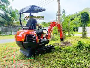  รถขุด แบคโฮ  Kubota RX-141  ขนาด 1.4 ตัน PC14   คอนโทรลน้ำมัน แทรคยาง บูมอาร์มสไลด์