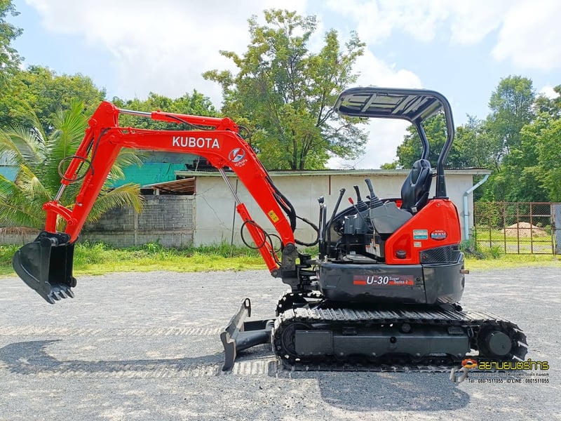 รถขุด แบคโฮ Kubota U30-6 ขนาด 3 ตัน คอนโทรลน้ำมัน ปั๊มนิ้ว แทรคเหล็ก มีไลน์ไปป์ปิ้ง รถขุด แบคโฮ Kubota U30-6 ขนาด 3 ตัน คอนโทรลน้ำมัน ปั๊มนิ้ว แทรคเหล็ก มีไลน์ไปป์ปิ้ง