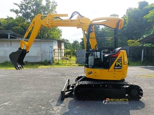 รถขุด แบคโฮ Komatsu PC28UU-2 ขนาด 2.8 ตัน คอนโทรลน้ำมัน บูมอาร์มแบบสไลด์ แทรคเหล็ก รถขุด แบคโฮ Komatsu PC28UU-2 ขนาด 2.8 ตัน คอนโทรลน้ำมัน บูมอาร์มแบบสไลด์ แทรคเหล็ก