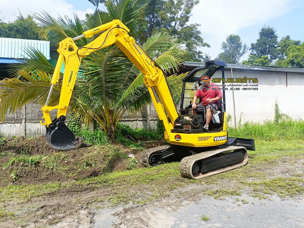 รถขุด YANMAR B3 ขนาด 3.5 ตัน PC35 คอนโทรน้ำมัน ปั๊มนิ้ว มีไลน์ไปป์ปิ้ง รถขุด YANMAR B3 ขนาด 3.5 ตัน PC35 คอนโทรน้ำมัน ปั๊มนิ้ว มีไลน์ไปป์ปิ้ง