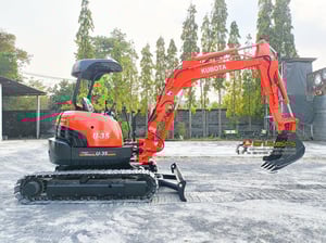 รถขุด แบคโฮ Kubota U35-3 ขนาด 3.5 ตัน คอนโทรลน้ำมัน ปั๊มนิ้ว แทรคเหล็ก มีไลน์ไปป์ปิ้ง รถขุด แบคโฮ Kubota U35-3 ขนาด 3.5 ตัน คอนโทรลน้ำมัน ปั๊มนิ้ว แทรคเหล็ก มีไลน์ไปป์ปิ้ง