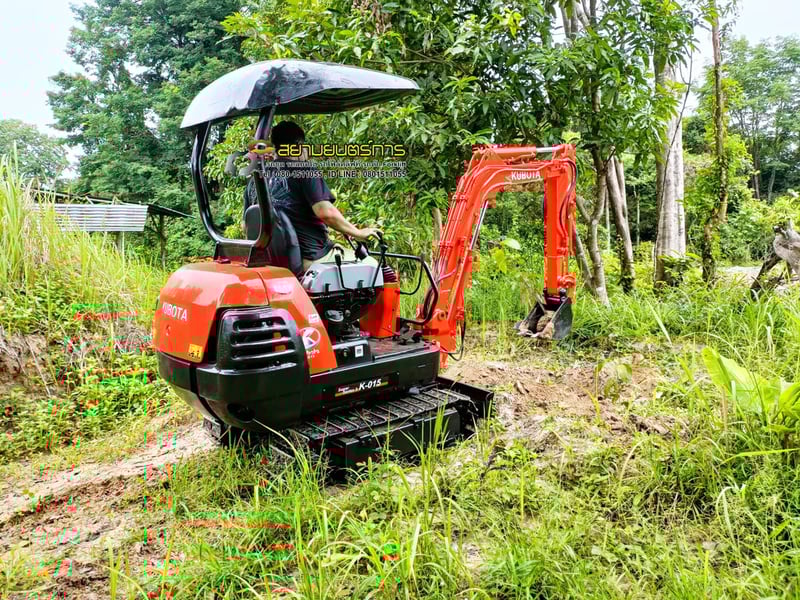  รถขุด แบคโฮ  Kubota RX-141  ขนาด 1.4 ตัน PC14  คอนโทรลน้ำมัน แทรคยาง บูมอาร์มสไลด์