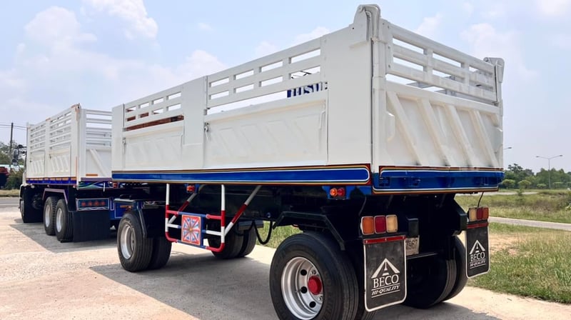 ขายรถดั้มพ่วงแม่ลูก เดก้า270 ยูโรทูปี48 รถสวยสภาพดีพร้อมใช้งาน