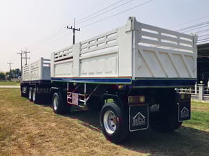 ขายรถดั้มพ่วงแม่ลูก HINO MEGA 320แรง