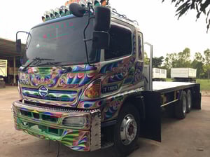 ขายรถสิบล้อเพลาเดียว พื้นเรียบ ราคา 470,000 เครดิตดีดาวน์เพียง5หมื่นบาท