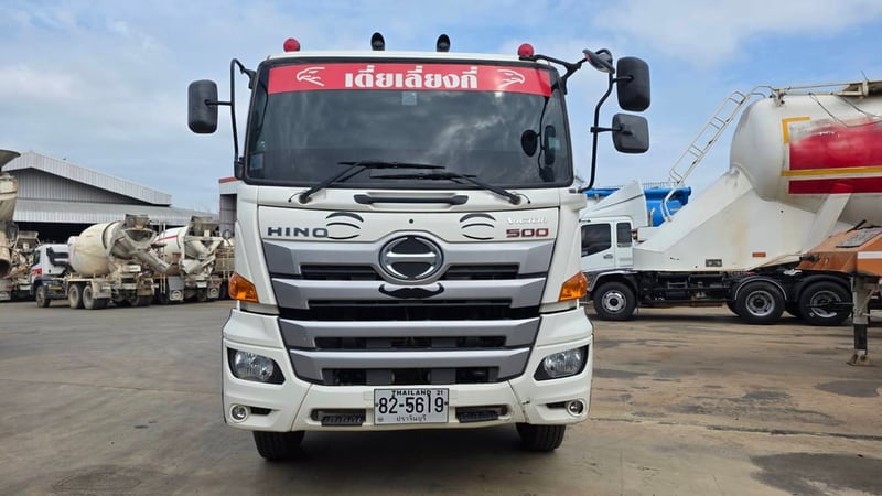 ฝากขาย รถโม่ปูน HINO 344 ปี 63  โม่ 7 คิว ไมล์หลักหมื่น มือเดียวออกป้ายแดง มือให้เลือกหลายคัน