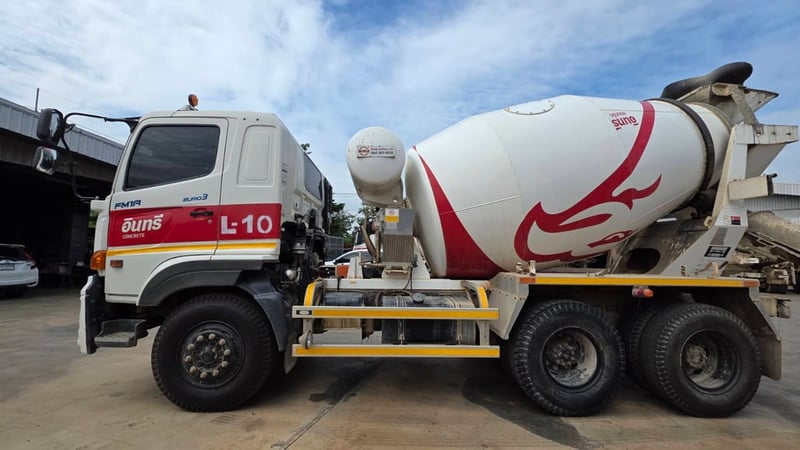 ฝากขาย รถโม่ปูน HINO 344 ปี 63  โม่ 7 คิว ไมล์หลักหมื่น มือเดียวออกป้ายแดง มือให้เลือกหลายคัน