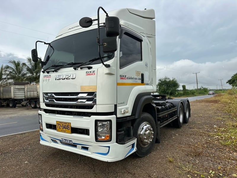 ISUZU GXZ360 หัวลาก ปี 65 ไฟหน้าตัวใหม่ MT ไมล์น้อย 270,000 กม. มือเดียวออกป้ายแดง เจ้าของขายเอง  0925852277 ท่าวุ้ง ลพบุรี