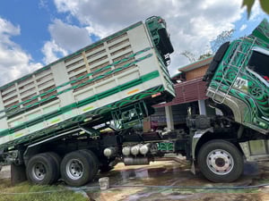 ISUZU FXZ 360แรงม้า รถบรรทุก 10ล้อ พ่วงแม่ลูก ปี2014