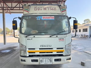 ISUZU NPR 150แรงม้า รถบรรทุก 6ล้อ กระบะคอกสูง ปี2010 เลขไมล์น้อยเพียง 161,392 กม.