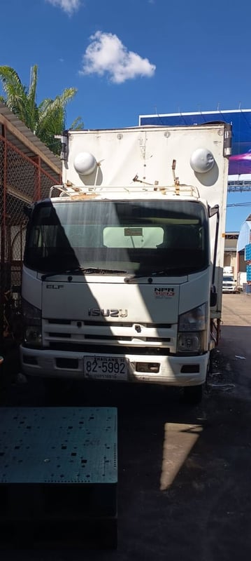 ISUZU NPR 150แรงม้า รถบรรทุก 6ล้อ ตู้แห้ง ปี2008