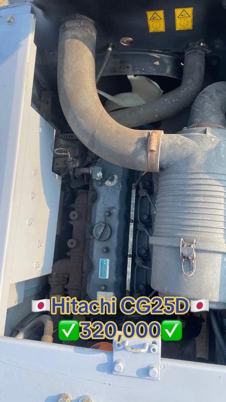 🇯🇵 🚜รถดัมเปอร์ตีนยาง HITACHI CG25D ทำสีใหม่ มือสองญี่ปุ่น 🇯🇵🚜