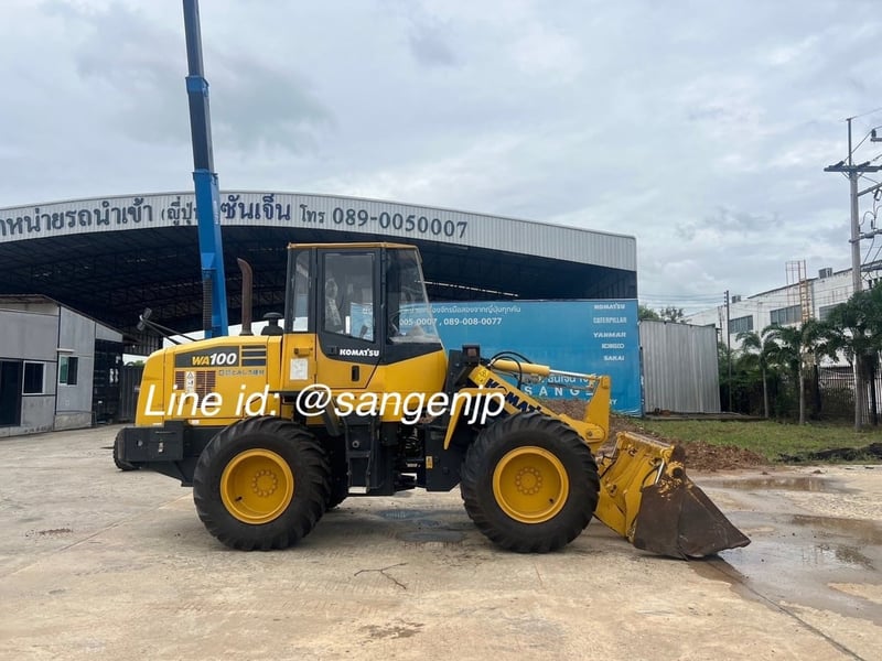 ขาย รถตักล้อยาง KOMATSU WA100-7 มือสองจากญี่ปุ่น 🇯🇵 รถไม่เคยใช้งานในไทย ☎ เอิร์ธ 089-005-0007, 065-88-444-00 | Line id: @sangenjp | www.sangenjp.com