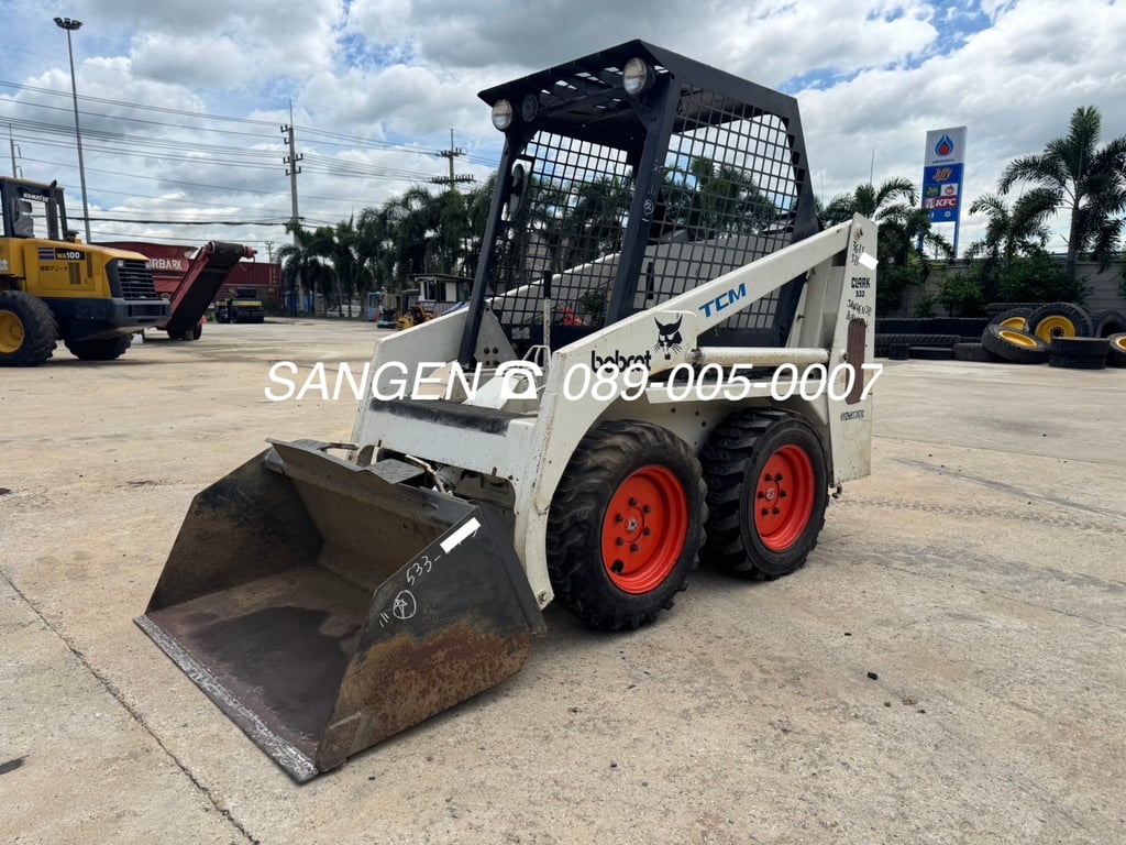 ขาย รถตักเล็ก BOBCAT 533 มือสองจากญี่ปุ่น 🇯🇵 รถไม่เคยใช้งานในไทย , บ๊อบแคท 533 ☎ เอิร์ธ 089-005-0007, 065-88-444-00 | Line id: @sangenjp | www.sangenjp.com