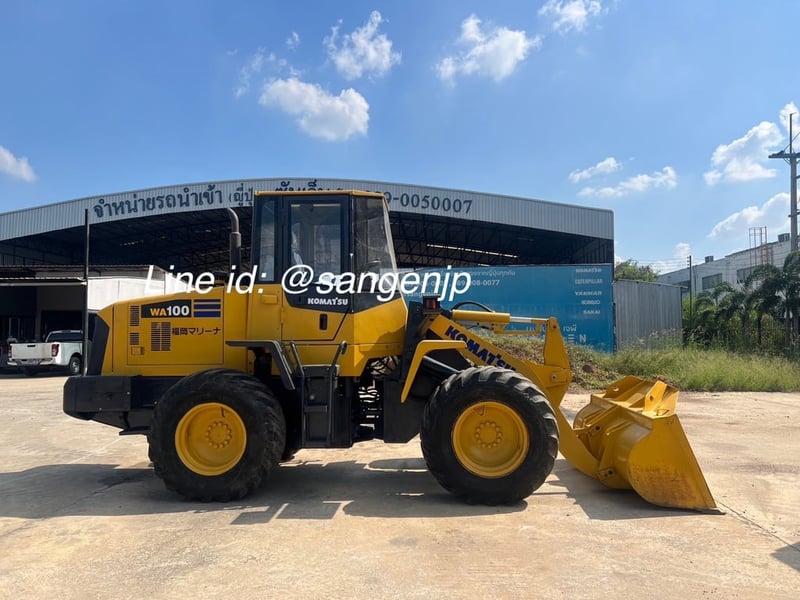 ขาย รถตัก 1.5 คิว มือสองจากญี่ปุ่น 🇯🇵 KOMATSU WA100-5 รถไม่เคยใช้งานในไทย ☎ เอิร์ธ 089-005-0007, 065-88-444-00 | Line id: @sangenjp | www.sangenjp.com