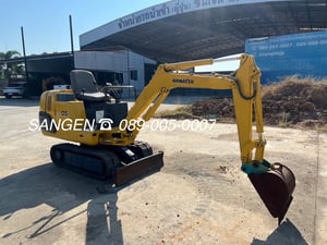 ขาย รถแมคโครจิ๋ว มือสองญี่ปุ่น KOMATSU PC05-7 ขนาดขึ้นรถกระบะได้ 🇯🇵 รถไม่เคยใช้งานในไทย ☎ เอิร์ธ 089-005-0007, 065-88-444-00 | Line id: @sangenjp | www.sangenjp.com