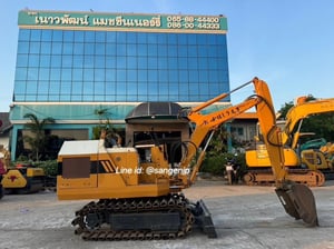 ขาย รถแบคโครจิ๋ว มือสองจากญี่ปุ่น KOMATSU PC05 ขนาด 1.5 ตัน แขนยาวพิเศษ 🇯🇵 รถขุดขนาดขึ้นรถกระบะได้ รถไม่เคยใช้งานในไทย ☎ ครีม 065-88-444-00 | Line id: @sangenjp | www.nmcjapan.com