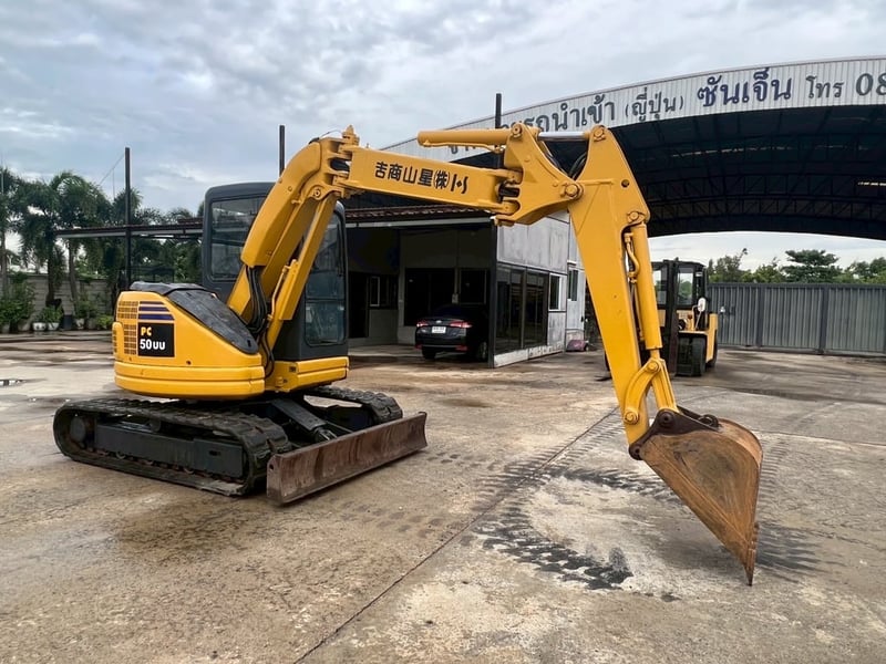 ขาย รถขุด ขนาด 5 ตัน มือสองญี่ปุ่น KOMATSU PC50UU-2 🇯🇵 รถไม่เคยใช้งานในไทย ☎ เอิร์ธ 089-005-0007, 065-88-444-00 | Line id: @sangenjp | www.sangenjp.com