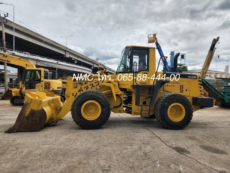 ขาย รถตัก 3 คิว KOMATSU WA350-3 เอวอ่อน มือสองจากญี่ปุ่น 🇯🇵 รถไม่เคยใช้งานในไทย ☎ ครีม 065-88-444-00 | Line id: @sangenjp | www.nmcjapan.com