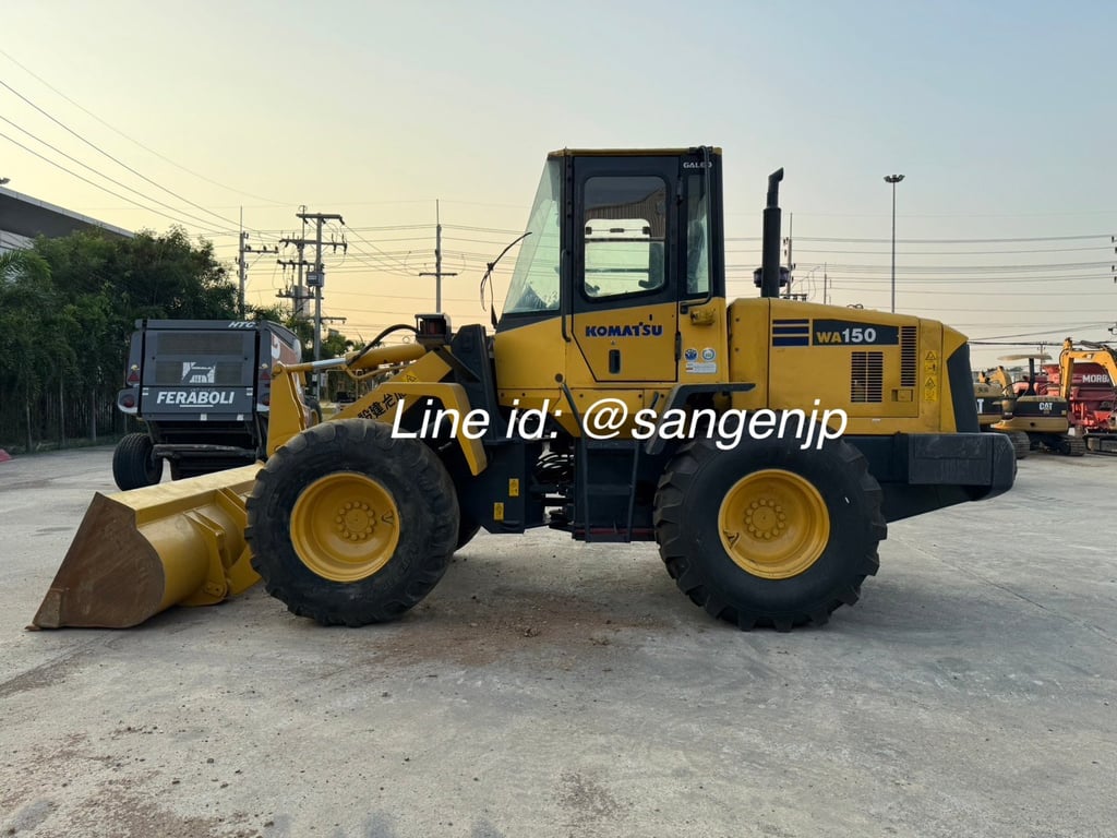ขาย รถตักล้อยาง มือสองญี่ปุ่น 🇯🇵 KOMATSU WA150-5 รถไม่เคยใช้งานในไทย ☎ เอิร์ธ 089-005-0007, 065-88-444-00 | Line id: @sangenjp | www.sangenjp.com ขาย รถตักล้อยาง มือสองญี่ปุ่น 🇯🇵 KOMATSU WA150-5 รถไม่เคยใช้งานในไทย ☎ เอิร์ธ 089-005-0007, 065-88-444-00 | Line id: @sangenjp | www.sangenjp.com
