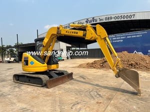 ขาย รถขุด ขนาด 5 ตัน มือสองจากญี่ปุ่น 🇯🇵 SH55U รถไม่เคยใช้งานในไทย ☎ เอิร์ธ 089-005-0007, 065-88-444-00 | Line id: @sangenjp | www.sangenjp.com