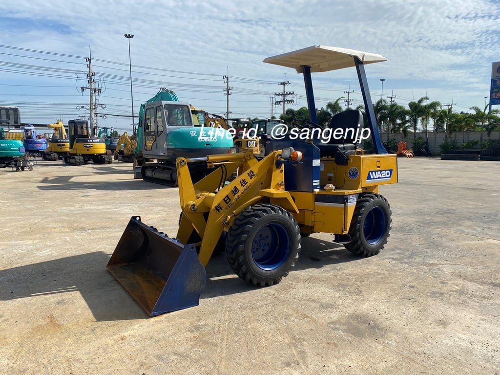 ขาย รถตัก เอวอ่อน มือสองญี่ปุ่น KOMATSU WA20-1 🇯🇵 รถไม่เคยใช้งานในไทย ☎ เอิร์ธ 089-005-0007, 065-88-444-00 | Line id: @sangenjp | www.sangenjp.com