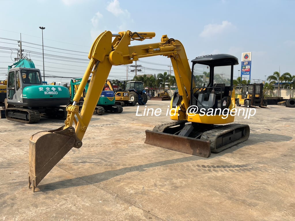 ขาย รถแม็คโคร ขนาด 5 ตัน มือสองจากญี่ปุ่น 🇯🇵 SH55U รถไม่เคยใช้งานในไทย ☎ เอิร์ธ 089-005-0007, 065-88-444-00 | Line id: @sangenjp | www.sangenjp.com