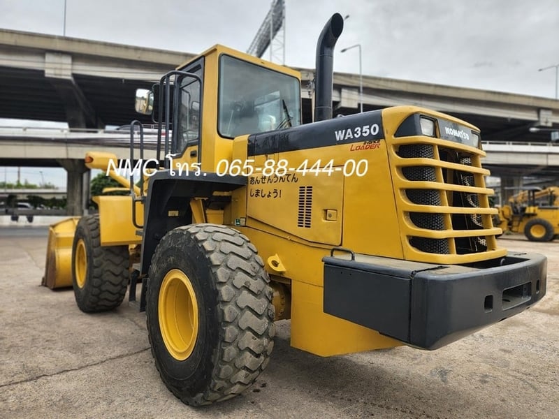 ขาย รถตัก 3 คิว KOMATSU WA350-3  เอวอ่อน มือสองจากญี่ปุ่น 🇯🇵 รถไม่เคยใช้งานในไทย ☎ ครีม 065-88-444-00 | Line id: @sangenjp | www.nmcjapan.com