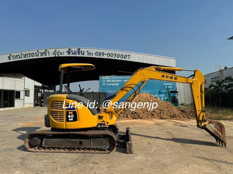 ขาย รถแมคโคร มือสองจากญี่ปุ่น 🇯🇵 KOMATSU PC40MR-2 รถไม่เคยใช้งานในไทย  ☎ เอิร์ธ 089-005-0007, 065-88-444-00 | Line id: @sangenjp | www.sangenjp.com