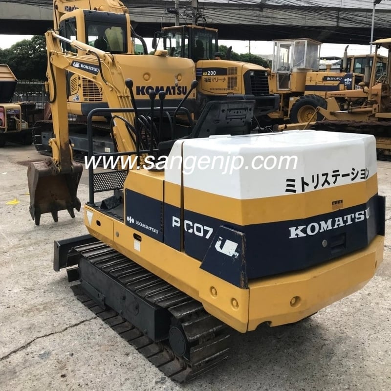 ขาย รถแบคโครจิ๋ว ขนาดขึ้นรถกระบะได้ KOMATSU PC07 มือสองญี่ปุ่น 🇯🇵 รถไม่เคยใช้งานในไทย ☎ ครีม 065-88-444-00 | Line id: @sangenjp | www.nmcjapan.com