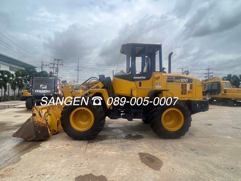 ขาย รถตัก KOMATSU WA100-7 มือสองจากญี่ปุ่น 🇯🇵 รถไม่เคยใช้งานในไทย ☎ เอิร์ธ 089-005-0007, 065-88-444-00 | Line id: @sangenjp | www.sangenjp.com