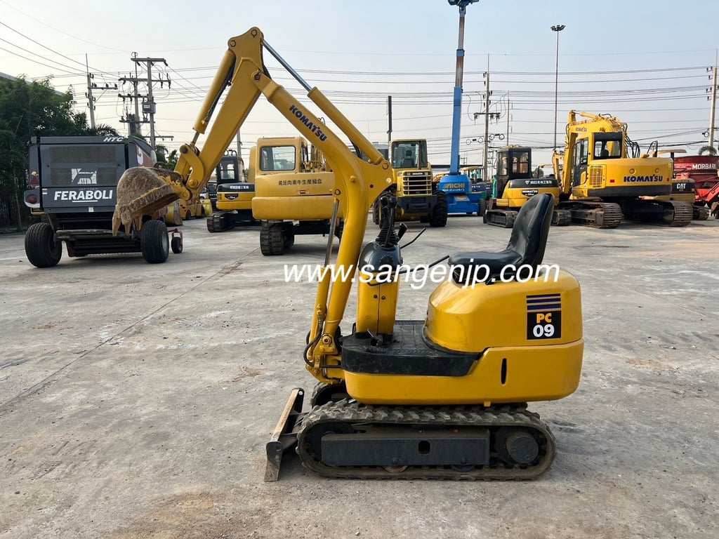 ขาย รถขุดจิ๋ว มือสองญี่ปุ่น ขนาดขึ้นรถกระบะได้ 🇯🇵 KOMATSU PC09 รถไม่เคยใช้งานในไทย ☎ เอิร์ธ 089-005-0007, 065-88-444-00 | Line id: @sangenjp | www.sangenjp.com