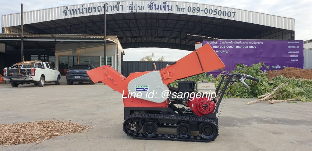 ขาย เครื่องย่อยไม้ โมบาย KOMATSU มือสองนำเข้าจากญี่ปุ่น KOMATSU SR100K 🇯🇵 รถไม่เคยใช้งานในไทย ☎ ครีม 065-88-444-00 | Line id: @sangenjp | www.sangenjp.com