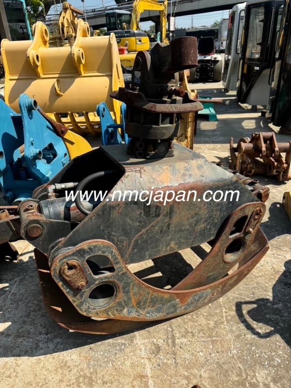 ขาย หัวคีบเหล็ก คีบไม้ หมุนได้ เก่าญี่ปุ่น สำหรับรถขุด แบคโฮ pc 120-200 , เครน, หัวคีบไฮดรอลิค เก่าญี่ปุ่น นำเข้า 🇯🇵 ไม่เคยใช้งานในไทย ☎ ครีม 065-88-444-00 | Line id: @sangenjp | www.nmcjapan.com | หัวคีบหมุนได้ | NMC