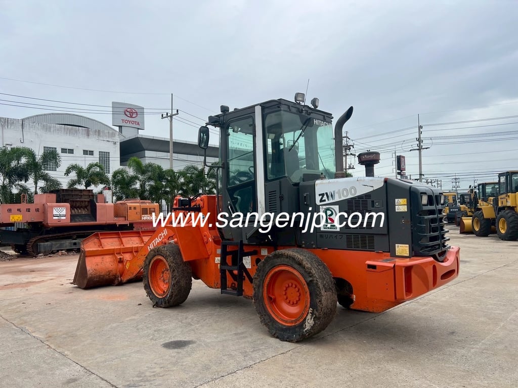 ขาย รถตักแขนยาว มือสองญี่ปุ่น HITACHI ZW100-6 🇯🇵 รถไม่เคยใช้งานในไทย ☎ เอิร์ธ 089-005-0007, 065-88-444-00 | Line id: @sangenjp | www.sangenjp.com