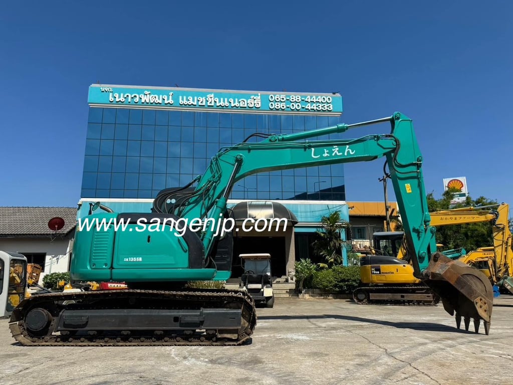 ขาย รถขุด มือสองจากญี่ปุ่น 🇯🇵 KOBELCO SK135SR ***พร้อมไลน์แย็ก*** รถไม่เคยใช้งานในไทย ☎ ครีม 065-88-444-00 | Line id: @sangenjp | www.nmcjapan.com